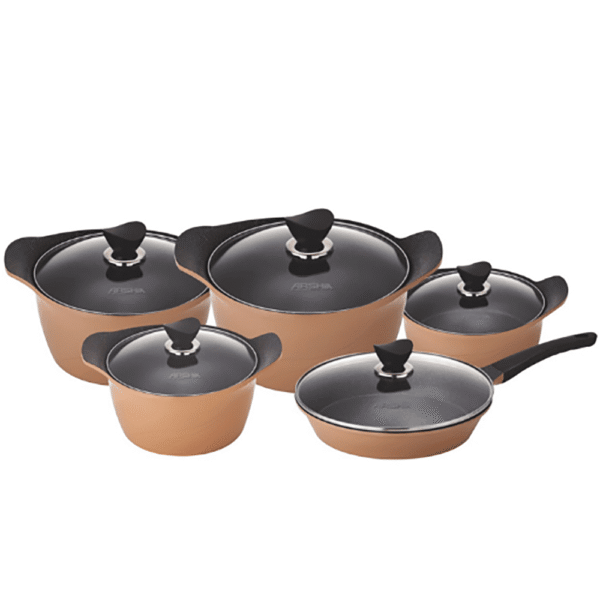 طقم حلل جيرانيت 10 قطعة – ارشيا