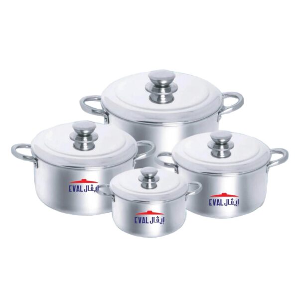 طقم حلل الومنيوم سوبر 4 ق