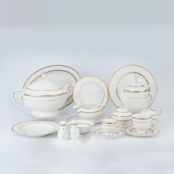 طقم سفرة بورسلين 112 قطعة – MO-008