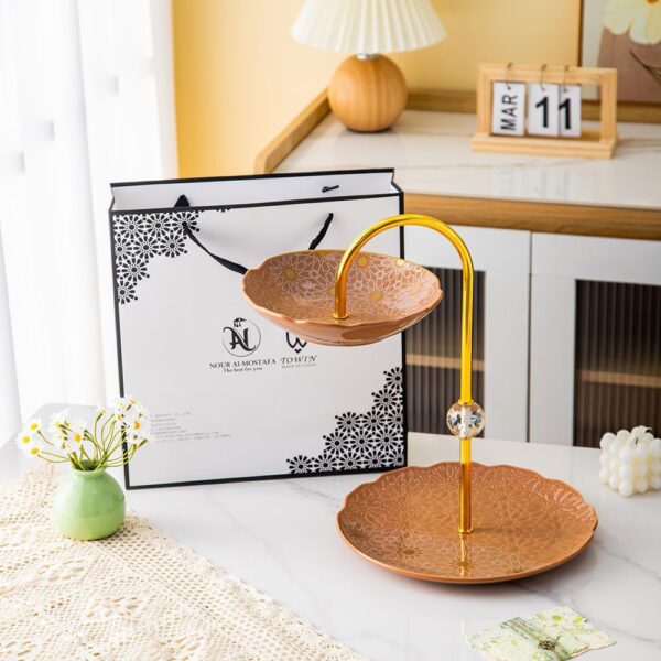 شياله كحك و كاندي ٢ دور – Andalous Design – Metallic Brown