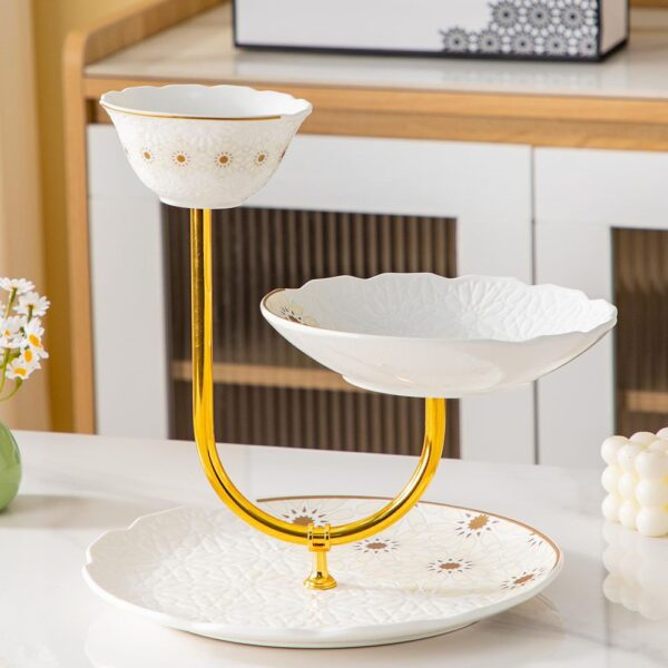 شياله كحك و كاندي ٣ دور – Andalous Design – White*biege