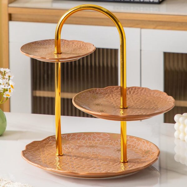 شياله كحك و كاندي ٣ دور بريتي – Andalous Design – Metallic Brown