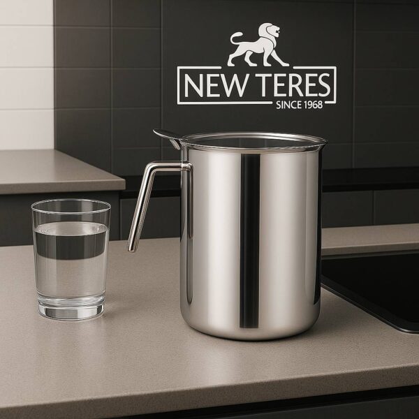 دورق استانلس استيل بغطاء سعة 1.5 لتر نيوتريز