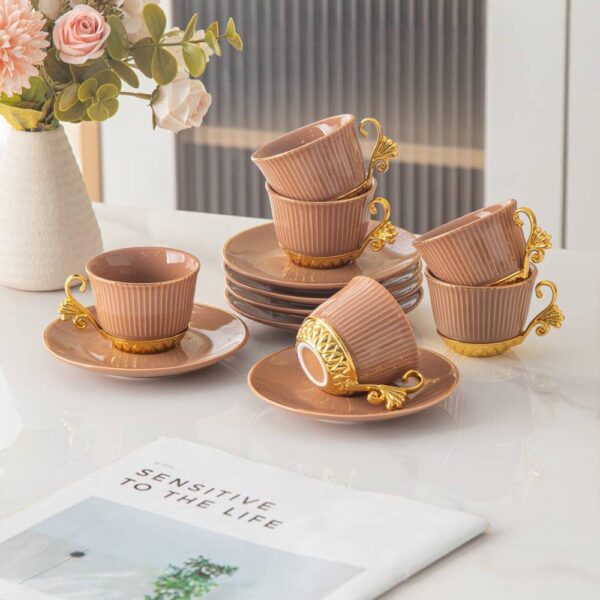 طقم قهوه – Royal Brown