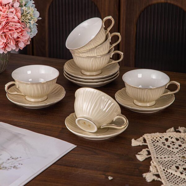 طقم شاي – ملكى – كريمى