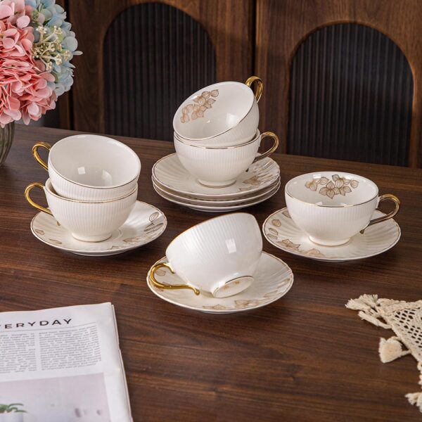 طقم شاي – Royal – أبيض