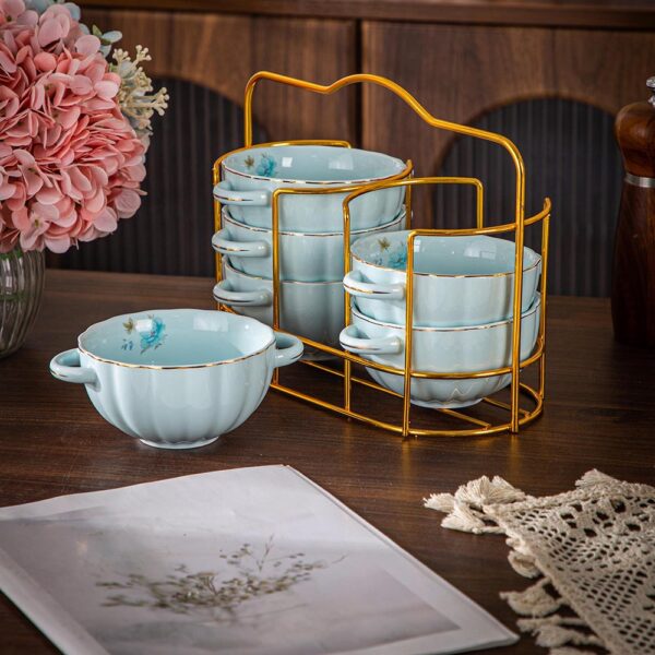 طقم شوربه على حامل – لبنى – Queen