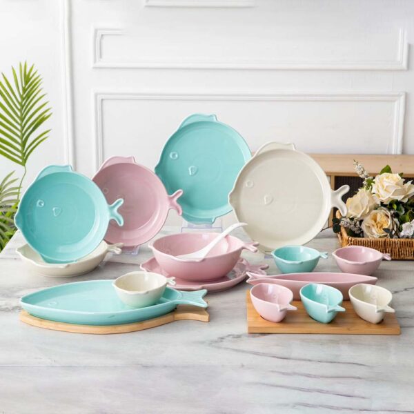 طقم عشاء سمك 27 قطعة – Fish Design