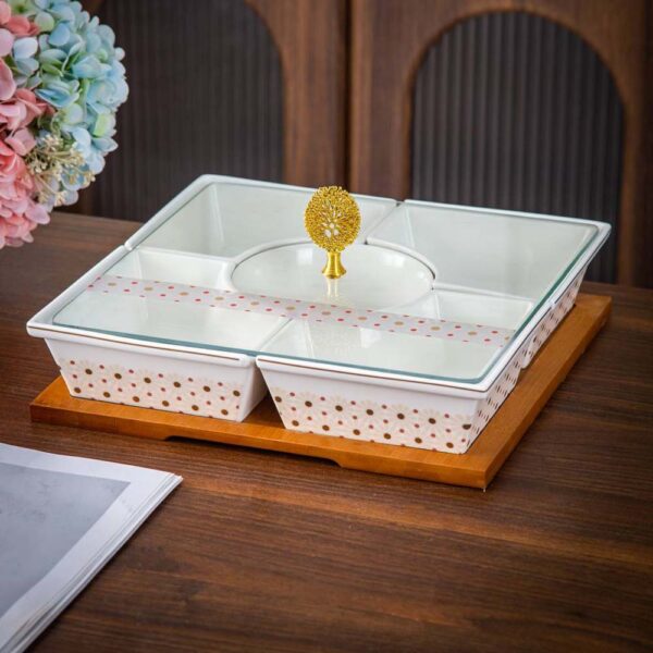 طقم تسالى مربع – Andalous Design – White*Rose