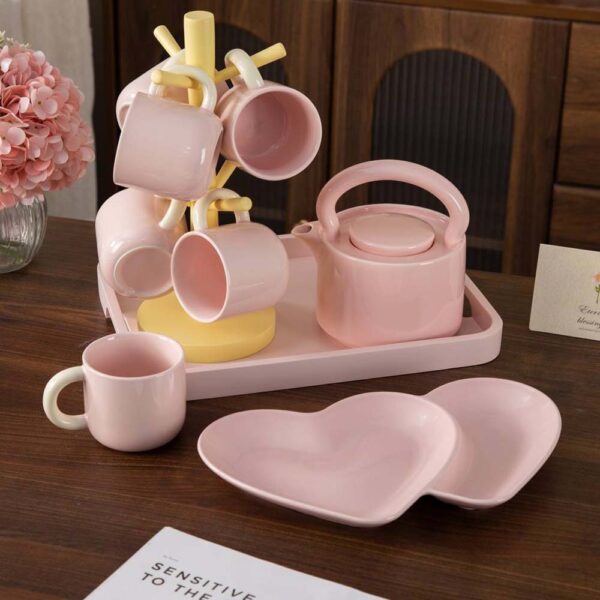 طقم شاى 12 قطعة – TSWUNI – Pink