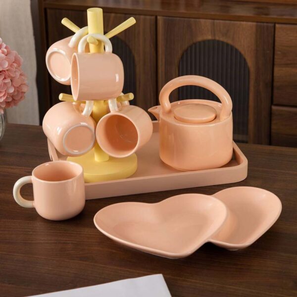 طقم شاى 12 قطعة – TSWUNI – Light Orange