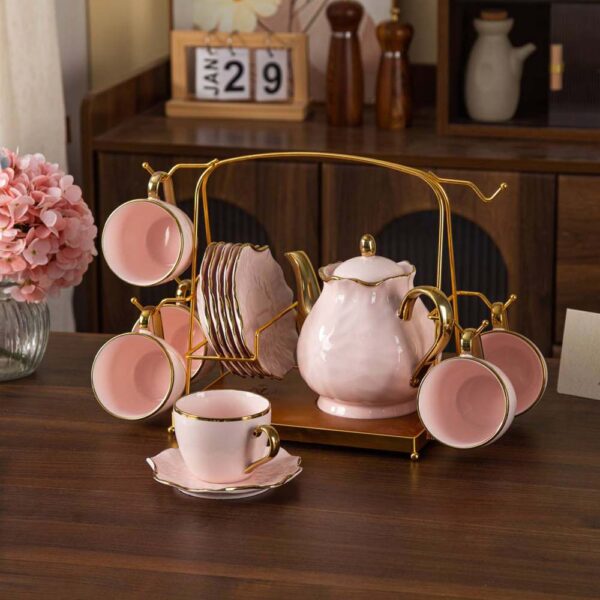 طقم شاى 15 قطعة – TS483 – Pink