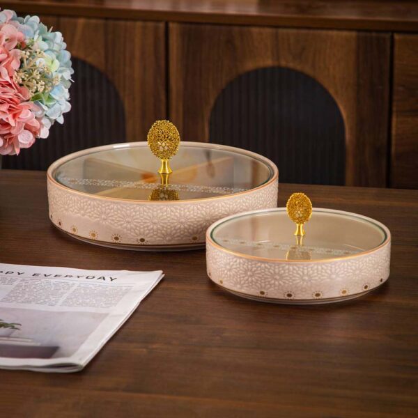 طقم تسالى و كاندى – Andalous Design – Biege