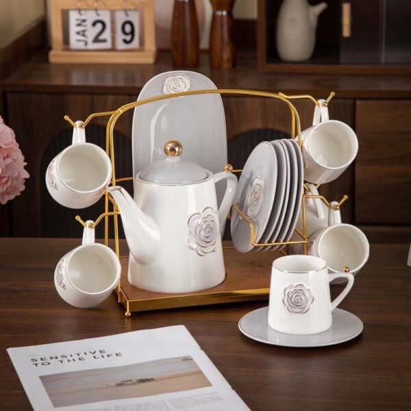 طقم شاى ١٦ قطعة – Rosa – Grey