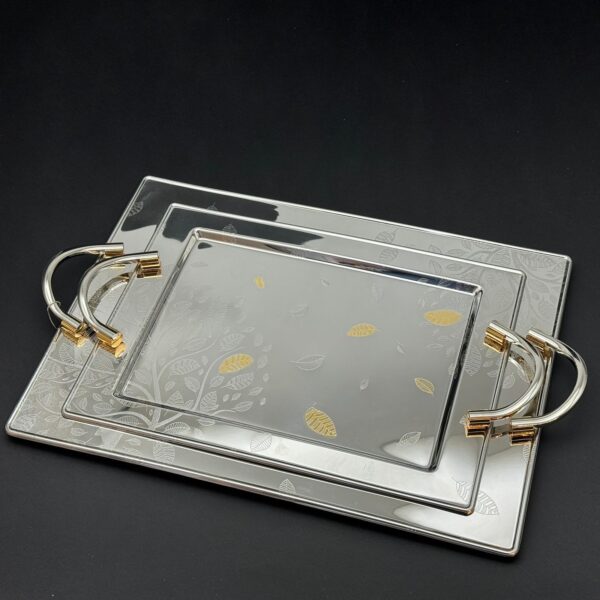 طقم صواني 2 ق استيل 18/10 – فلات – M01/3