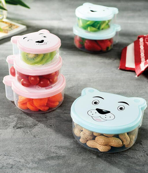 جوندول طقم علب (4 قطع) بلاستيك روز - G