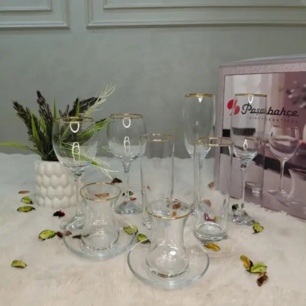 طقم كاسات 30 قطعة مذهب A982