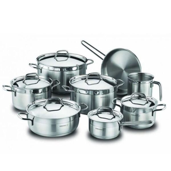 طقم حلل استانليس استيل الفا جراند 14 قطعة – كوركماز