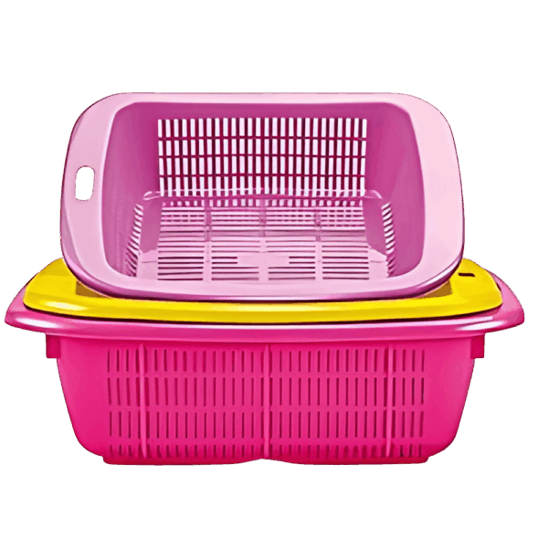 طقم مصفاة خضروات مربعه ألوان 3*1 ROMA من الوطنية