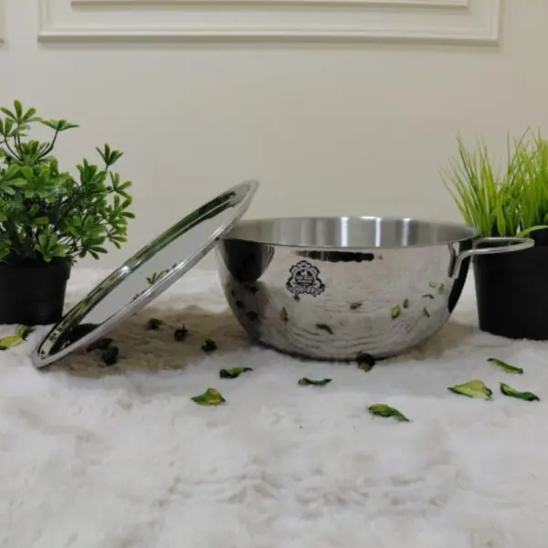 عجان استانلس استيل بيدين و غطاء مقاس 26 نيو تريز