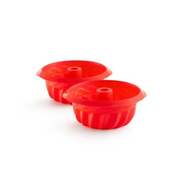 طقم 2 قالب ميني سافارين – 15 سم – عبوة 6 – أحمر – Lekue