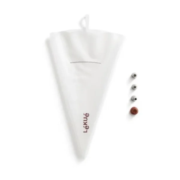 طقم كيس تزيين قابل لإعادة الاستخدامlekue