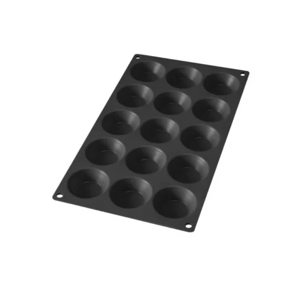 قالب تارت صغير، 15 فتحة، عبوة 6، أسودlekue