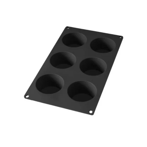 قالب مافن، 6 فتحات، عبوة 6، أسودlekue