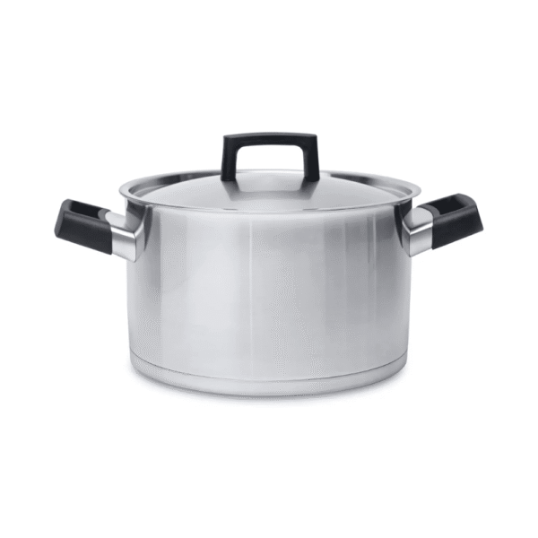 كسرولة ستانلس ستيل بغطاء 24 سم (Berghoff)