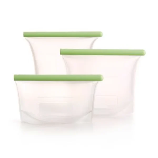 مجموعة من 3 حقائب سيليكون قابلة لإعادة الاستخدامlekue