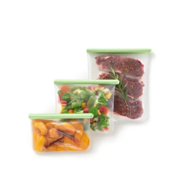 مجموعة من 3 حقائب مسطحة قابلة لإعادة الاستخدامlekue