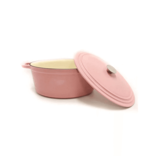 وعاء من الحديد الزهر بغطاء وردي 21 سم – Berghoff